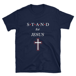STAND- Jesus Red Short-Sleeve Unisex T-Shirt