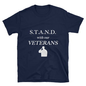 STAND- Veteran Plain Short-Sleeve Unisex T-Shirt