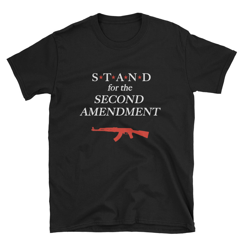 STAND- 2nd Amendment Red Short-Sleeve Unisex T-Shirt